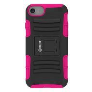 iPhone 7 Case, HLCT Rugged Shock Proof Dual-Layer Case with Built-In Kickstand for iPhone 7 4.7 Inch (Red) N26