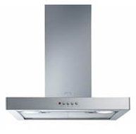 Smeg KSM24XU 24" Wall Mount Ventilation Hood With 600 CFM Internal Blower 4 Speeds Halogen Lights Convertible...