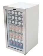 Whynter BR-091WS Beverage Refrigerator with Lock, 90 Can Capacity, Stainless Steel N7