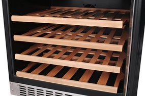 Thorkitchen JC-145A2EQ 46 Bottle 24" Built-in &amp; Free Standing Dual Zone Wine Cooler, Stainless Steel N6