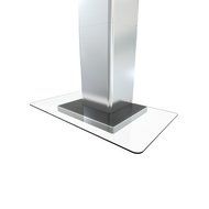 Zephyr BFG-E36AG 600 CFM 36 Inch Wide Wall Mounted Range Hood with Halogen Light, Stainless Steel with Glass N4