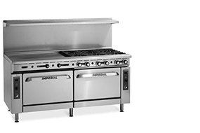 Imperial Commercial Restaurant Range 72&quot; Griddle With 2 Standard Ovens Propane Model Ir-G72
