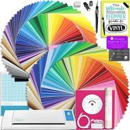 Silhouette CAMEO 2 Starter Bundle with 129 Oracal Vinyl Sheets, Transfer Paper, Guide, Class, and More N2