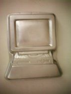 Wilton Computer Cake Pan w/ Instructions -- Happy Birthday Cake Pan -- Fishy Festivities Aquarium