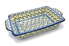 Polish Pottery Baker - Rectangular Brownie Pan - Terrace Vines