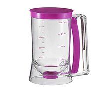 Batter Dispenser with Measuring Label for Pancakes, Waffles, Cupcakes, Muffins and Crepes-4 Cups N2
