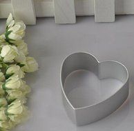 HSE 3 pcs Christmas Kitchen Tools Aluminium Loving Heart Shaped Alloy Pastry Biscuit Cookie Cutter Baking Mould N2