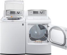LG H/E Ultra Large Capacity Top Load Laundry System with Turbo Wash Technology (WT5680HWA_DLEX5680W) ELECTRIC... N2