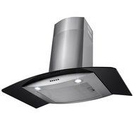 Golden Vantage &reg; 36&ldquo; Stainless Steel Wall Mount Range Hood Black Tempered Glass Kitchen Vents N4