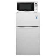 Energy Star White Refrigerator and Microwave Combo N5