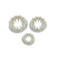 uxcell&reg; Fondant Cake Blossom Carnation Flower Sugarcraft Plunger Cutter 3 Pcs