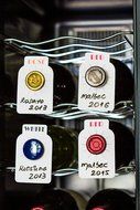 120 Dual labeled erasable Wine cellar tags ID (100 Red/White + 20 Rose/Rose) for wine bottles identification N6