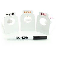 120 Dual labeled erasable Wine cellar tags ID (100 Red/White + 20 Rose/Rose) for wine bottles identification N7