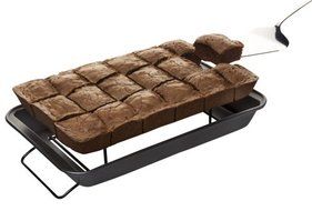 Slice Solutions 11-by-7-Inch Precut Brownie Pan Set N3