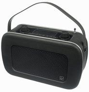 KitSound Jive Retro Portable DAB Radio with Dual Alarm Clock and Carry Handle - Black N2