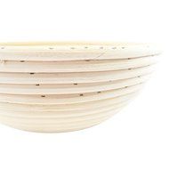 Traditional Round Natural Ratan Wooden Bread Dough Banneton Proving Rising Basket Bowl- 1KG- By Kurtzy TM