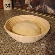 Traditional Round Natural Ratan Wooden Bread Dough Banneton Proving Rising Basket Bowl- 1KG- By Kurtzy TM N2