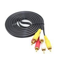 SNANSHI Gold Plated 3 RCA Male to Male Composite AV Audio Video Cable 15ft N4