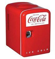 Coca Cola 0.14 cubic foot Retro Fridge in Red N2
