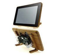 Eleduino Raspberry Pi Official 7&quot; Touchscreen Display Bamboo Case N5