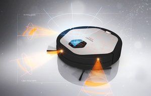 Yujin Robot eX500 Smart Home/Office Vacuum Cleaner and Floor Mopping Robot with Camera Recognition Vision Mapping... N6