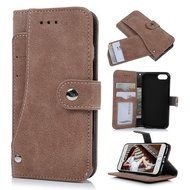iPhone 7 Case (4.7 inch) - Slim Fit Wallet Counterfeit Cashmere Leather Extra ID/Credit Card Holders with Snap... N22