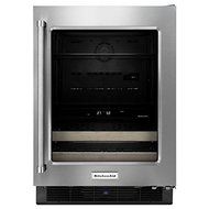 KitchenAid&reg; 24" Beverage Center with Glass Door and Wood-Front Racks