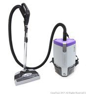 Loaded ProTeam Super Coach Pro 6 QT Commercial Backpack Vacuum Cleaner With Power head