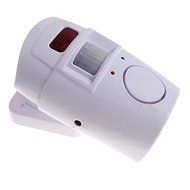 RioRand&reg; 105dB Security Alarm Siren with IR Motion Detector plus 2 Arm/ Disarm Remote Keychains - White N4