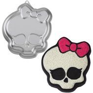 Wilton MONSTER HIGH doll skull face cake pan birthday celebration