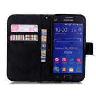 Galaxy Core Prime Case,Galaxy Core Prime Wallet Case,Phezen PU Leather Magnetic Closure Stand Flip Cover Credit... N8