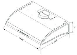 Tatsumaki 30" AUTO CLEAN Range Hood w/ 750 CFM N2