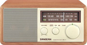Sangean All in One AM/FM Radio with Large Easy to Read Backlit LCD Display N3