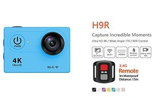 WIiFi Waterproof Action Camera,Underwater Video Camera 1080P FHD 12MP 2.0 Inch Bundle With 2 Batteries and FREE... N6