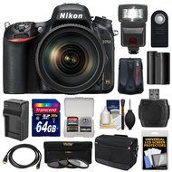 Nikon D750 Digital SLR Camera &amp; 24-120mm f/4 VR Lens with 64GB Card + Battery &amp; Charger + Messenger Bag + GPS...