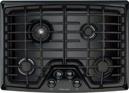 Electrolux EW30GC55GB 30" Gas Cooktop with Min-2-Max&reg; Burner and Continuous Grates, Black