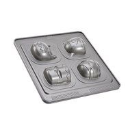 Sweet Creations 4-Cup 3D Halloween Monster Cake Pan, Gray N3