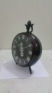 NAUTICAL MARITIME ~ BLACK FINISH DESKTOP ~ TABLE CLOCK DECOR N2