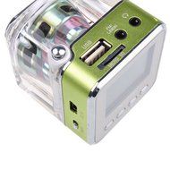 Refresh Your Life Portable Mini Speaker LCD HiFi Music MP3/4 Player Micro SD/TF USB Disk FM Radio N9