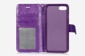 iPhone 7 Case, [4.7 Inch] HLCT PU Leather Case, With Soft TPU Protective Bumper, Built-In Kickstand, Cash And... N5