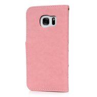 S7 Case,Samsung Galaxy S7 Case - Mavis's Diary 3D Handmade Wallet Bling Crystal Diamonds Butterfly Embossed Flowers... N53