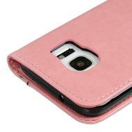 S7 Case,Samsung Galaxy S7 Case - Mavis's Diary 3D Handmade Wallet Bling Crystal Diamonds Butterfly Embossed Flowers... N54