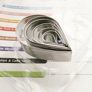 MuLuo Stainless Steel Drop Cake Jelly Bread Mold Cookie Biscuit Cutter Set