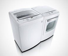 LG PAIR SPECIAL-Mega Capacity High Efficiency Top Load Laundry System with GAS DryerPure White (WT1801HWA_DLGY1702W) N2