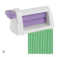 Sher Plastic Rolling Pin Embosser Roller Set Baking Tools For Cakes Fondant Strip Ribbon Cutter Sugar craft , 1 N3