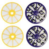 4 sets Washable Lifetime Pre &amp; Post Motor Filter for Dyson Vacuum DC07 Replacement Hepa Filter Pre Post-motor...