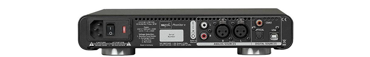 SPL Phonitor E Headphone Amplifier With DA Converter N3