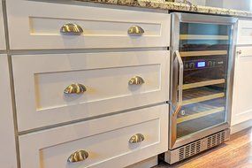 NewAir AWR-460DB 46 Bottle Built in Dual Zone Compressor Wine Cooler, Stainless Steel &amp; Black N9