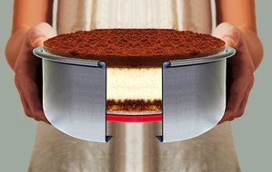 PushPan W1316-B10-AN Classic Anodized Aluminum Cake Pan with Silicone Seal, 10-Inch N2