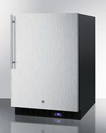 Summit SPFF51OSSSHVIM 24" Compact Upright Freezer with 4.72 cu. ft. Capacity Weatherproof Design Digital Thermostat...